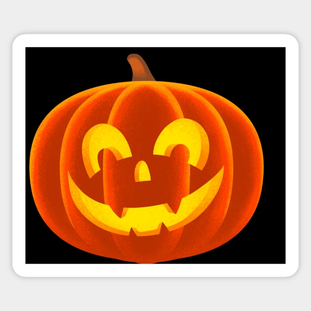 Happy Pumpkin Sticker by tommartinart